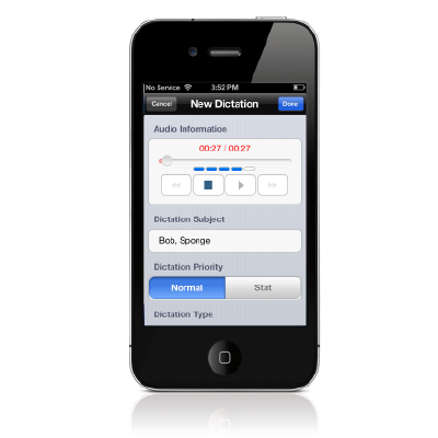 IPHONE DICTATION